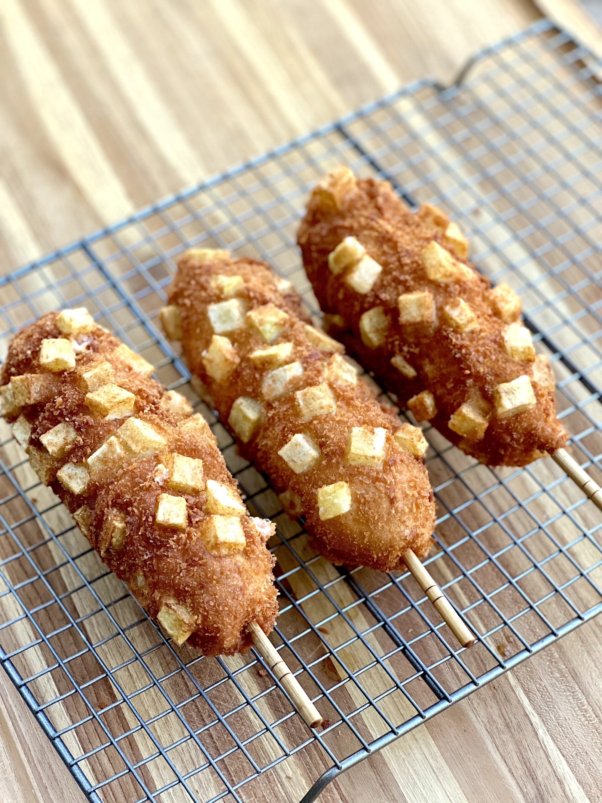 Korean Corn Dog- 감자핫도그 (Gamja Hotdog)