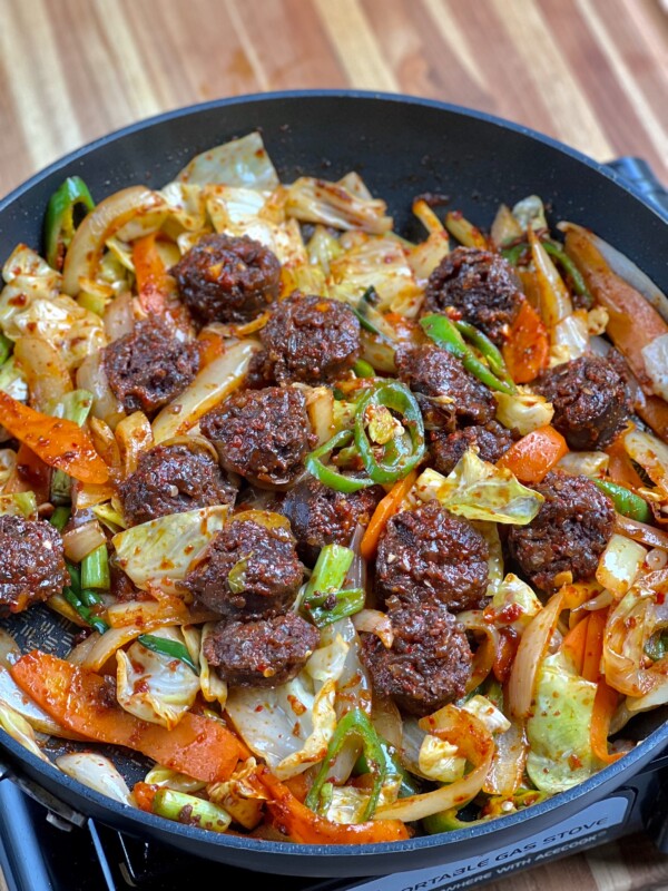 Blood Sausage Stir Fry (Soondae Bokkeum) - Stellanspice