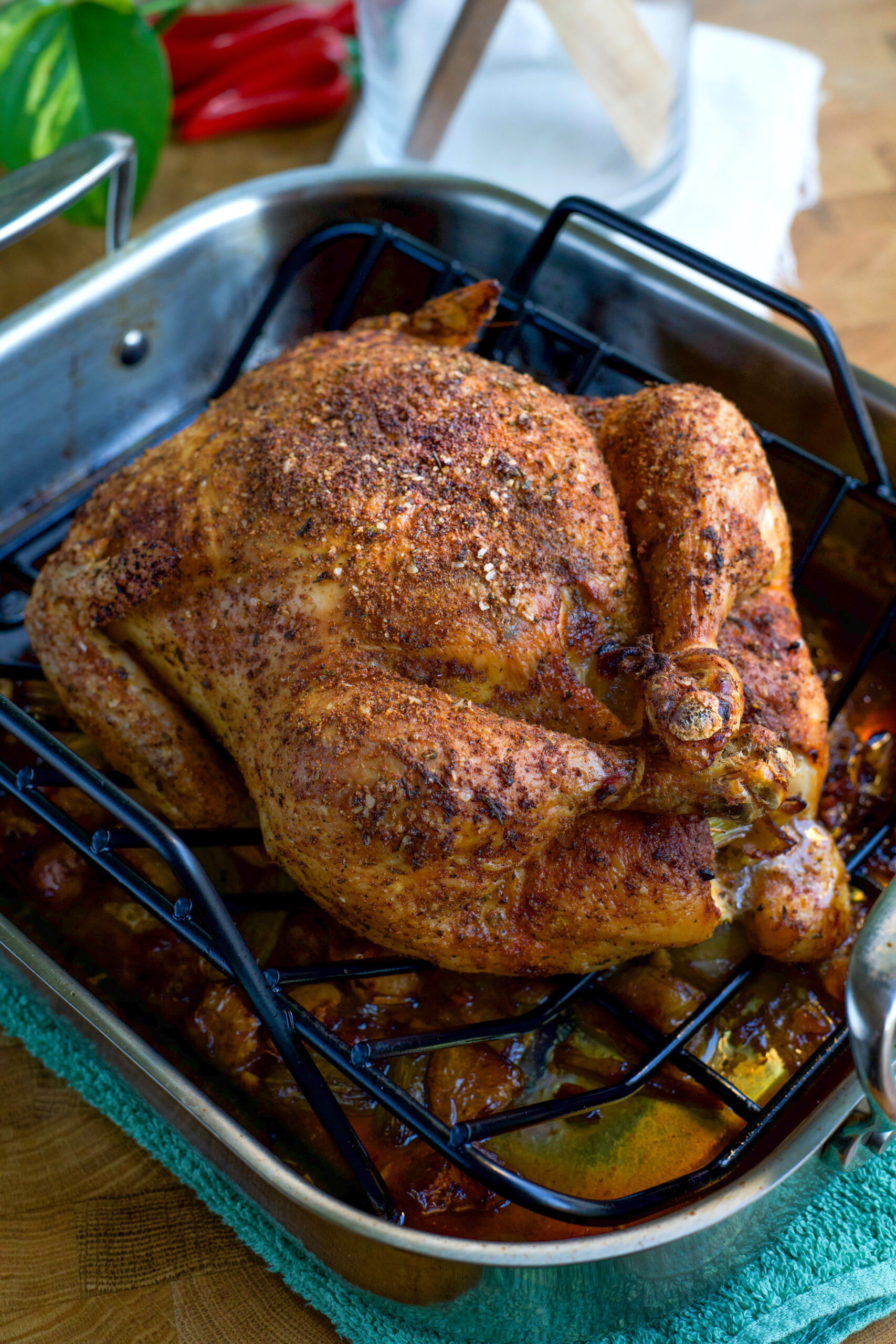 Perfect Roast Chicken - golden and juicy! [VIDEO] - The Recipe Rebel