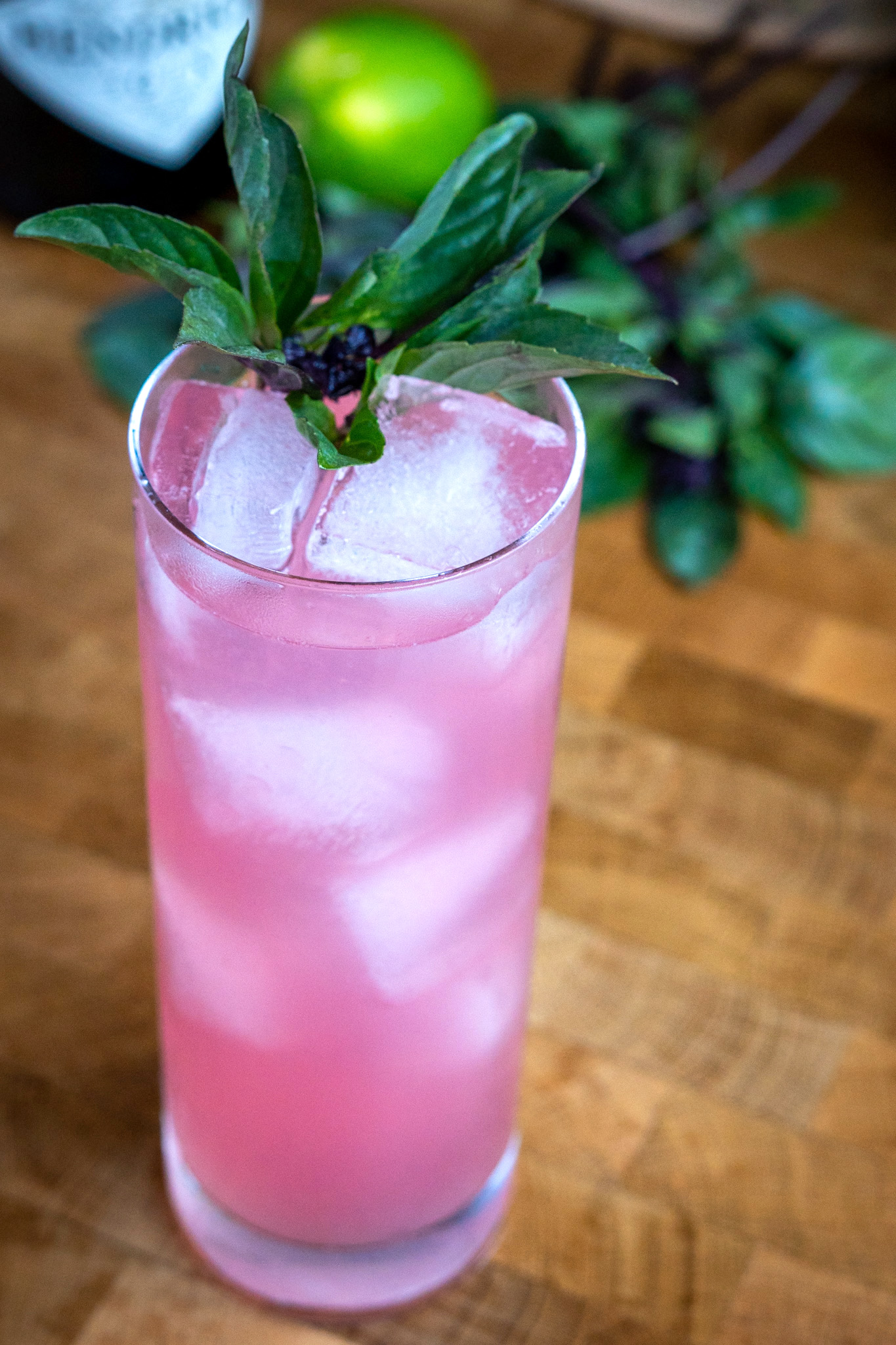 Hibiscus & Thai Basil Gimlet