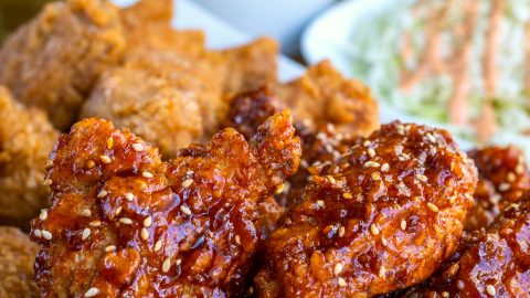 Air Fryer Korean Fried Chicken Recipe (Yangnyeom Chicken)