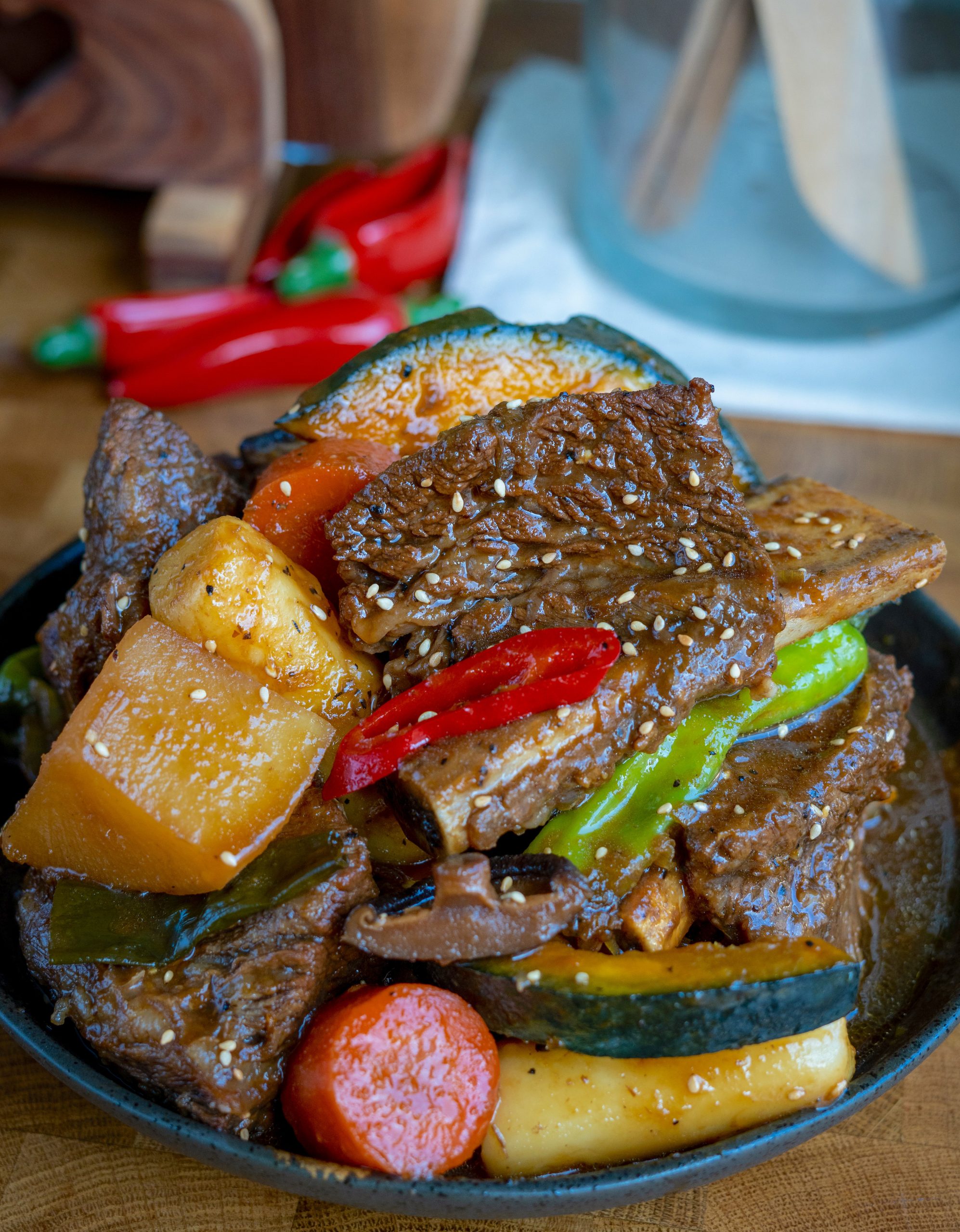 Galbi Jjim- Korean Braised Short Ribs