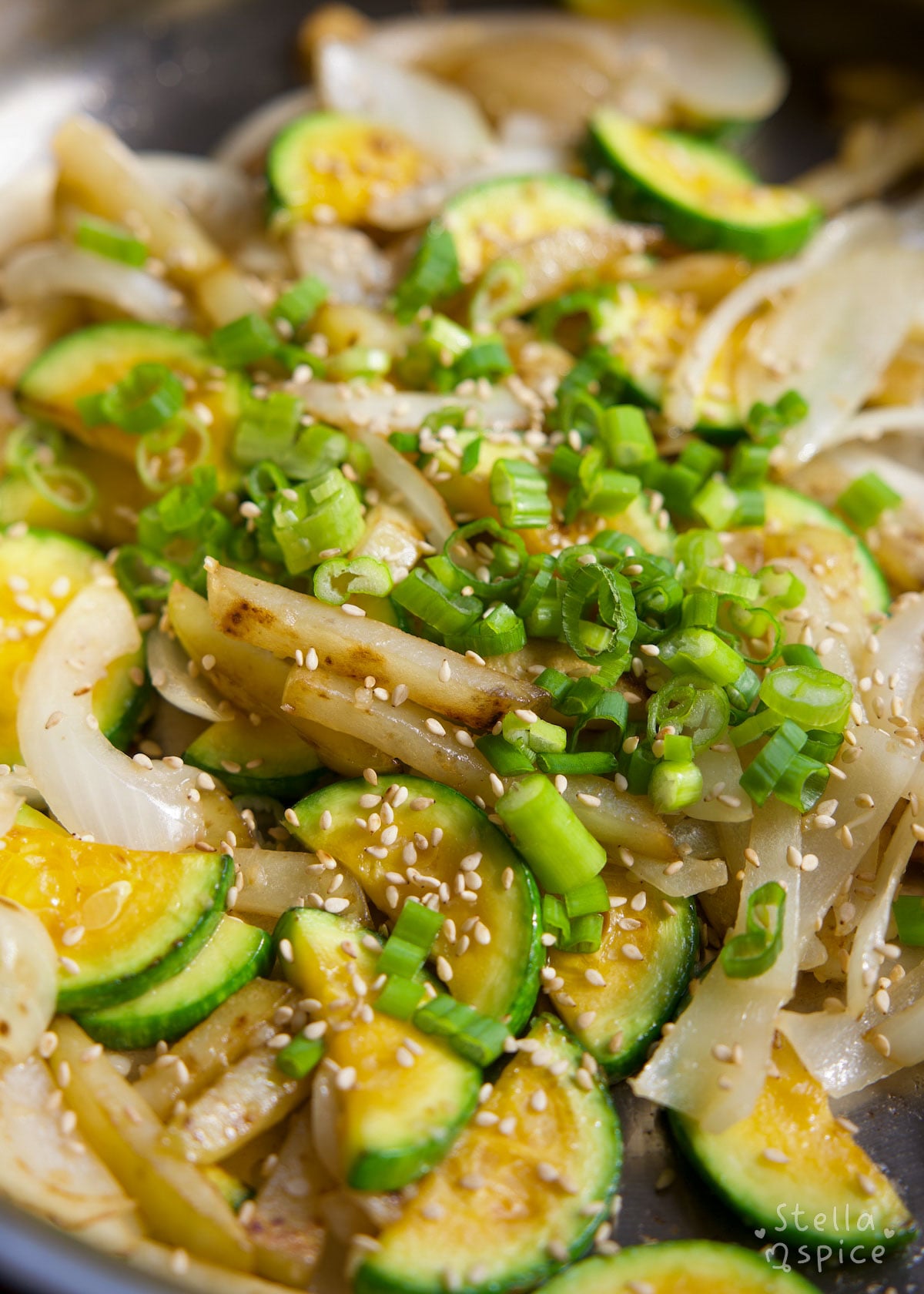 hobak bokkeum with potatoes