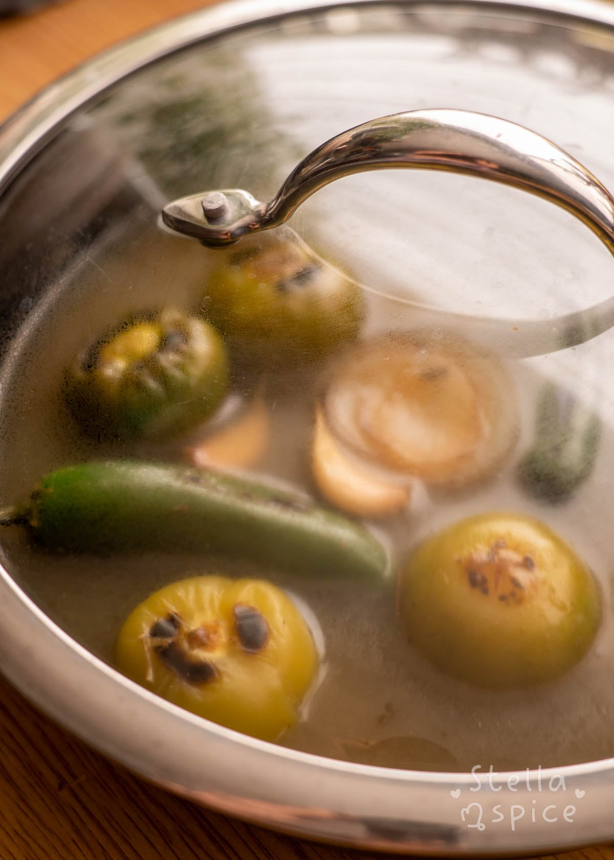 water added, then covered and simmered