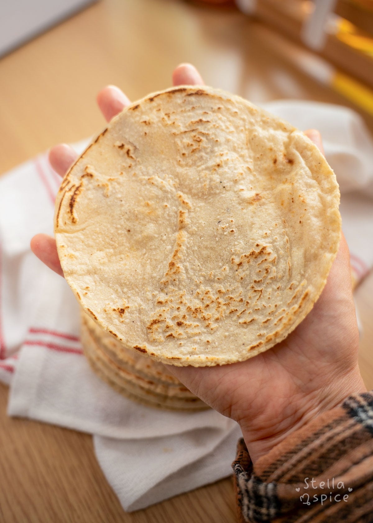 crumple tested tortilla showing no cracks