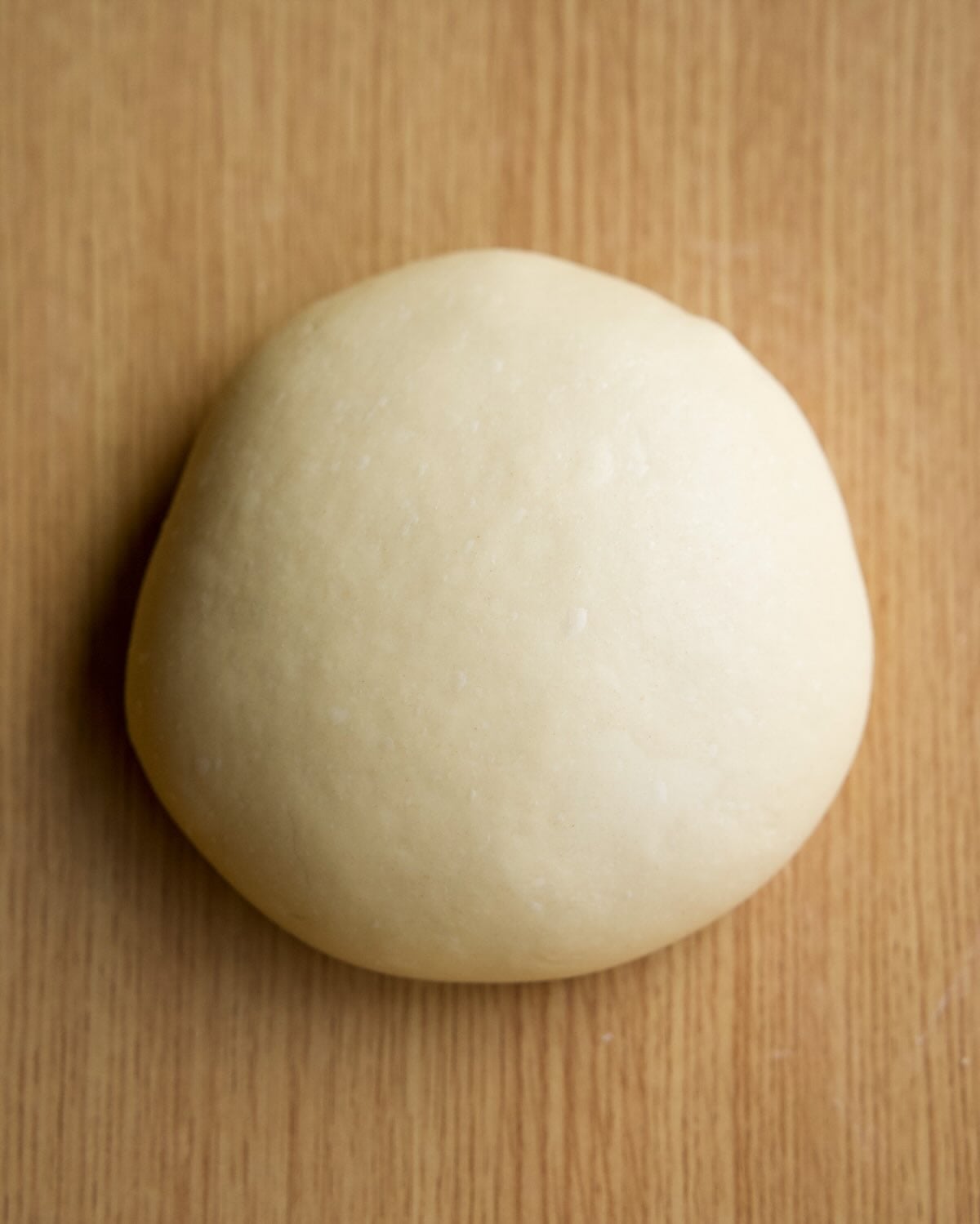 dough ball with bubbles on surface