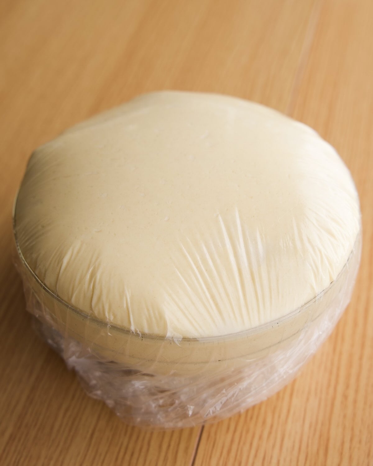 fermented dough that has doubled in size.